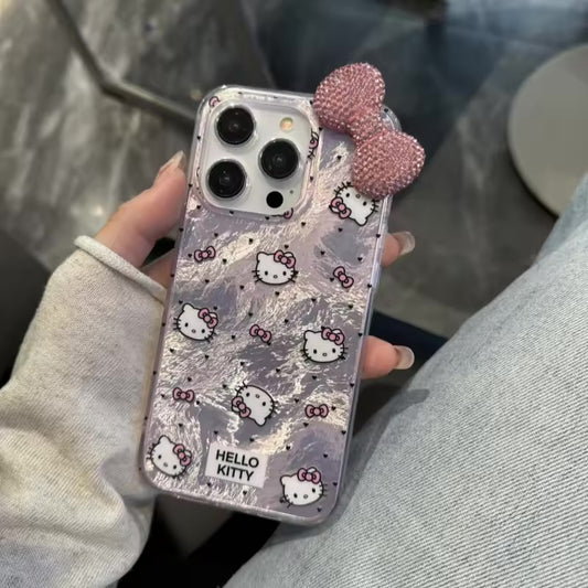 The Smitch Case™| Blink Hello Kitty Diamond Bowvetérans Ludéviation Lining hard case