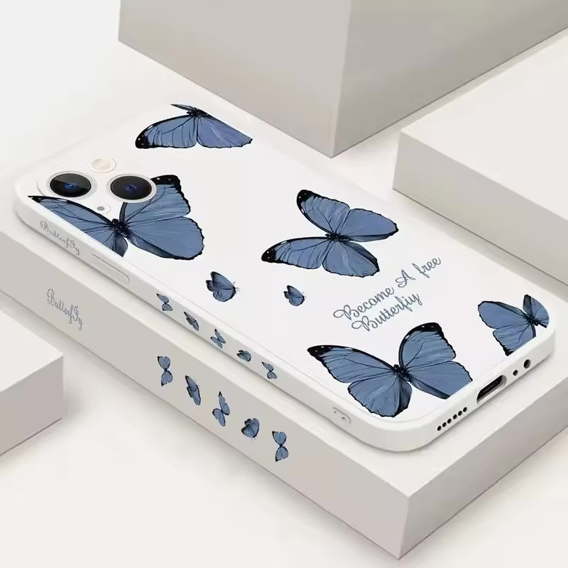 The Smitch Case™| Butterfly flower shockproof phone case for iPhone, TChancelier soft silicone case